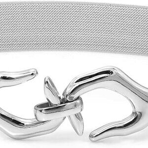 Women Elastic Waist Belt Skinny Stretch Dress Belt Slim Waistband for Dresses